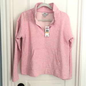 Vineyard Vines Dreamcloth Funnel Neck Half Zip Shep Shirt